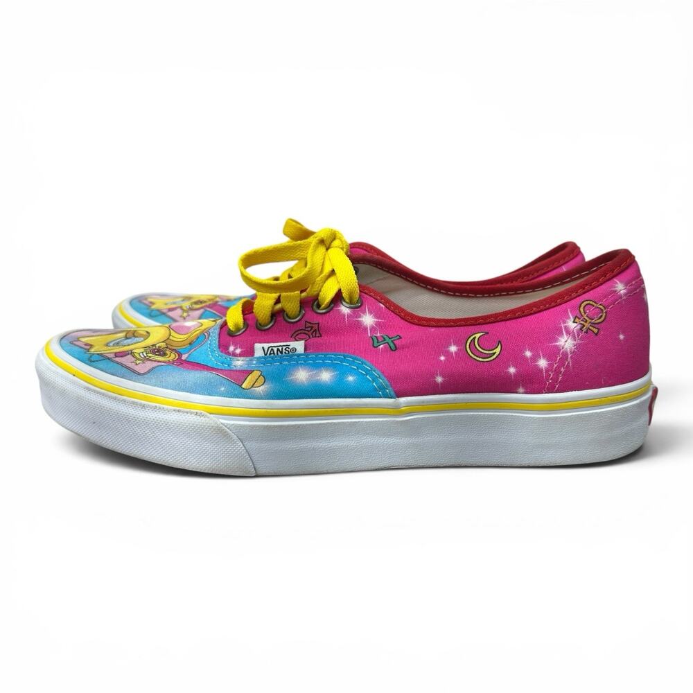 Vans Customs Sailor Moon Luna Artemis Cosmic Anime Shoes Mens 8 Womens 9.5